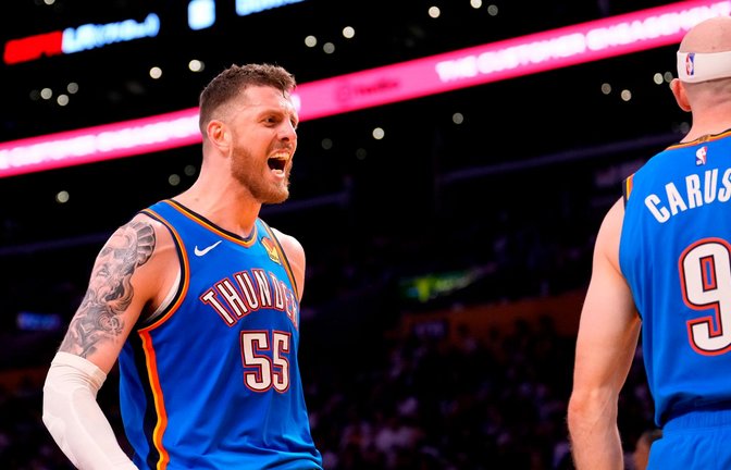 Mit den Oklahoma City Thunder weiter auf Erfolgskurs: Isaiah Hartenstein.<span class='image-autor'>Foto: Mark J. Terrill/AP/dpa</span>