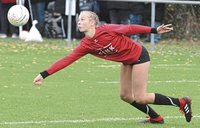 Für die DM-Qualifikation müssen Julie Schlemme und ihre Mannschaftskameradinnen der U 18 des TV Vaihingen bei der süddeutschen Meisterschaft mindestens Zweiter werden. Foto: Nachreiner