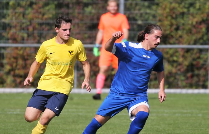 Juri Grinko (rechts) hat für den FC Gündelbach bei den Siegen gegen den TSV Wiernsheim und die SpVgg Bissingen III jeweils getroffen. <span class='image-autor'>Foto: Küppers</span>