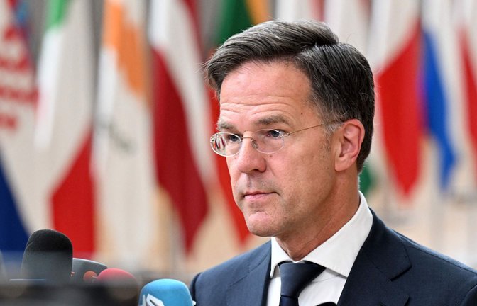 Der Niederländer Rutte gilt als Ukraine-Unterstützer. (Archivbild)<span class='image-autor'>Foto: AFP/NICK GAMMON</span>