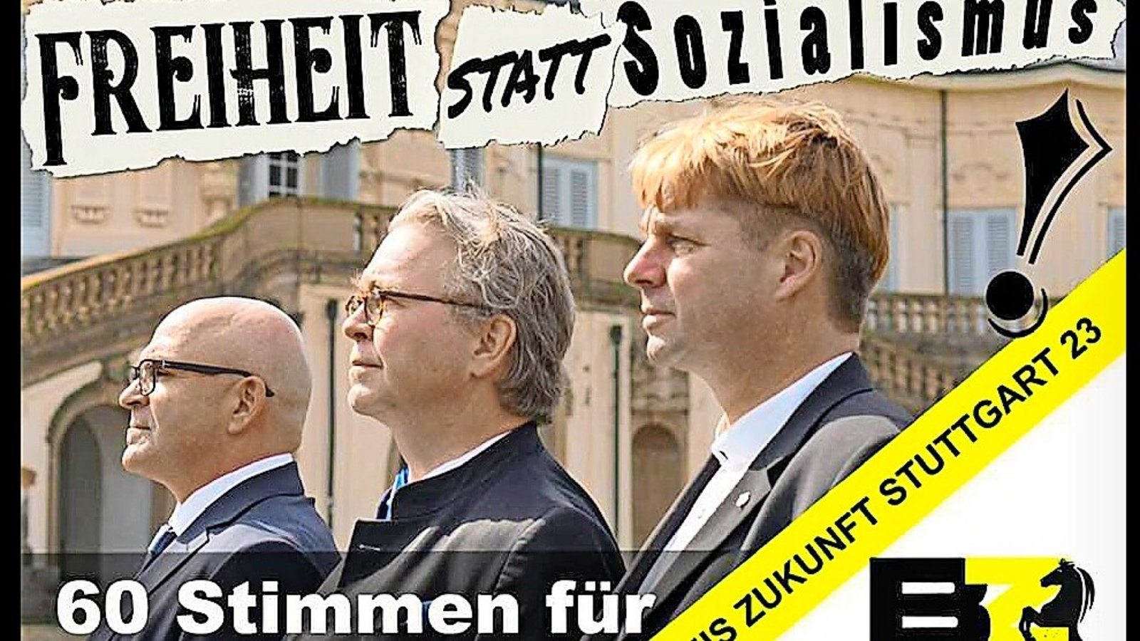 Wahlkampf 2019: Bernd Klingler, Heinrich Fiechtner und Ulrich Marx (von rechts) führten die Liste von BZS23 an.Foto: Wahlkampf 2019: Bernd Klingler, Heinrich Fiechtner und Ulrich Marx (von rechts) führten die Liste von BZS23 an.Foto: 