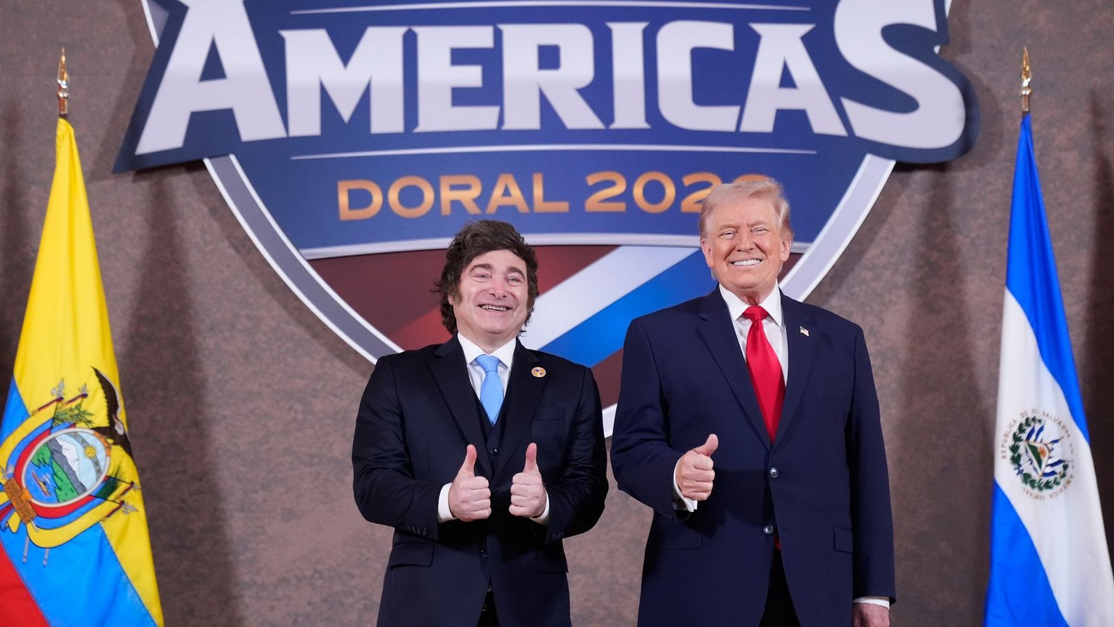 Der argentinische Präsident Javier Milei ist einer der eingeladenen Vertreter Lateinamerikas, die US-Präsident Trump nahestehen.Foto: Mark Schiefelbein/AP/dpa Der argentinische Präsident Javier Milei ist einer der eingeladenen Vertreter Lateinamerikas, die US-Präsident Trump nahestehen.Foto: Mark Schiefelbein/AP/dpa