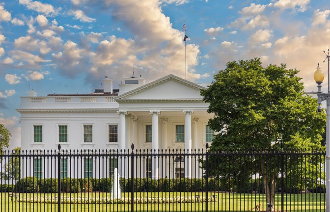 Die Schaltzentrale der Macht in den USA: Das Weiße Haus in Washington.<span class='image-autor'>Foto: Imago/Christian Offenberg</span>