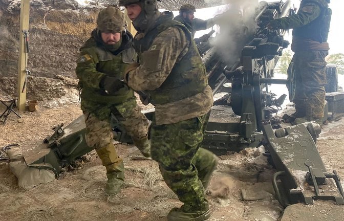 Kanadische Soldaten üben in Lettland.<span class='image-autor'>Foto: Alexander Welscher/dpa</span>