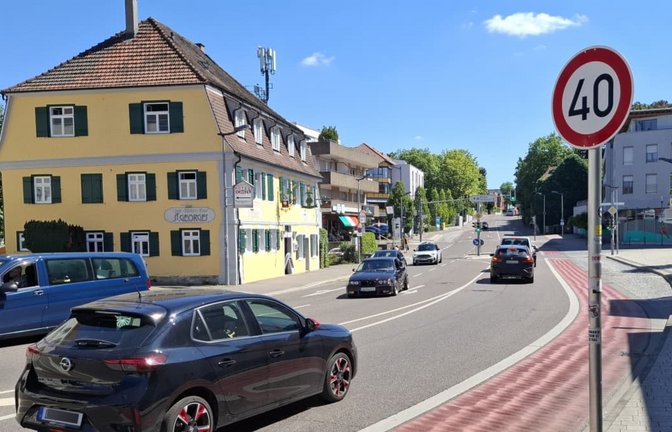 Statt Tempo 40 soll die Höchtsgeschwindigkeit der zentralen Stuttgarter Straße in Kornwestheim auf Tempo 30 gedrosselt werden. Der Beschluss dazu muss aber noch warten.<span class='image-autor'>Frank Ruppert</span>