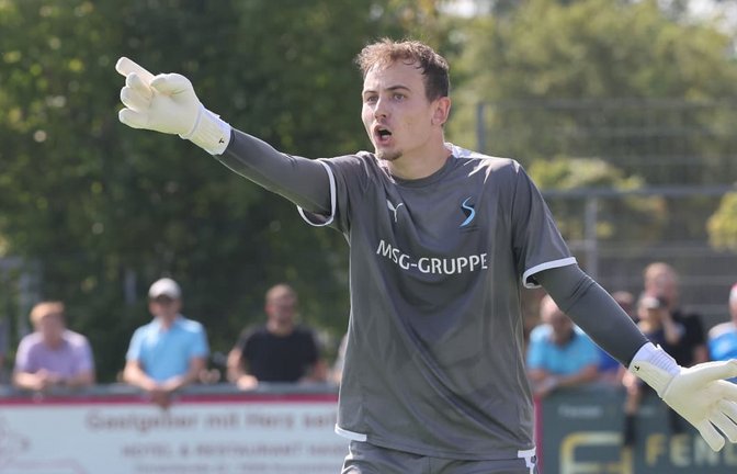 Torwart Steffen Scheck liefert ab und bleibt von der kollektiven Kritik von Coach Roberto Raimondo verschont.<span class='image-autor'>Hansjürgen Britsch</span>