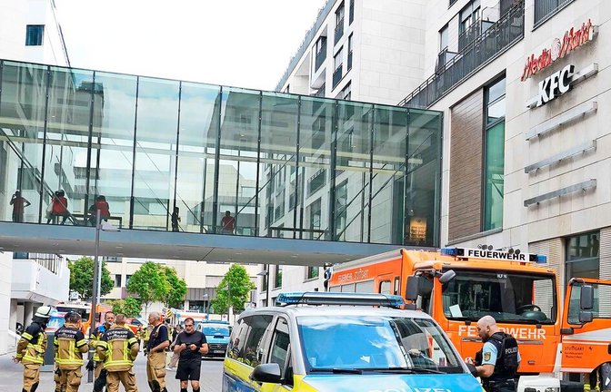 Polizeieinsatz Ende Juli nach dem Angriff im Milaneo<span class='image-autor'>Foto: Andreas Rosar Fotoagentur-Stuttg</span>