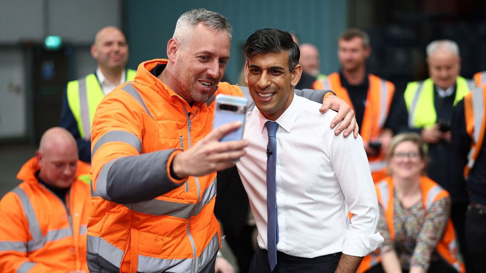 Öffentliche Auftritte sind seine Sache nicht: Großbritanniens Premier Rishi Sunak.Foto: AFP/Henry Nicholls