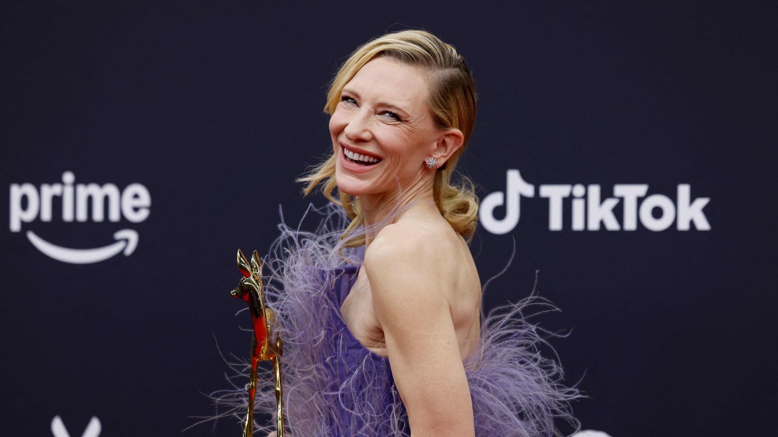 Die australische Schauspielerin Cate Blanchett wurde mit einem Bambi für die Kategorie „Schauspielerin International“ ausgezeichnet.Foto: AFP Die australische Schauspielerin Cate Blanchett wurde mit einem Bambi für die Kategorie „Schauspielerin International“ ausgezeichnet.Foto: AFP