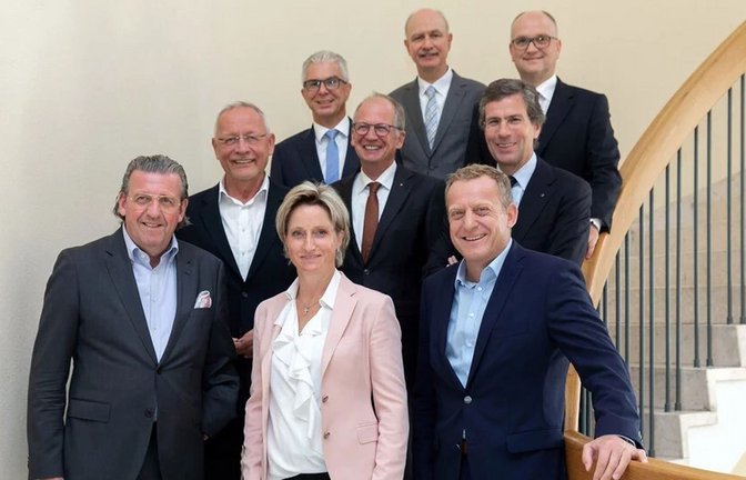 Wenn sich Wirtschaftsministerin Nicole Hoffmeister-Kraut zum Spitzengespräch mit Chefs der baden-württembergischen Unternehmen trifft, ist sie tatsächlich meist allein unter Männern.<span class='image-autor'>Foto: Uli Regenscheit/Wirtschaftsministerium</span>