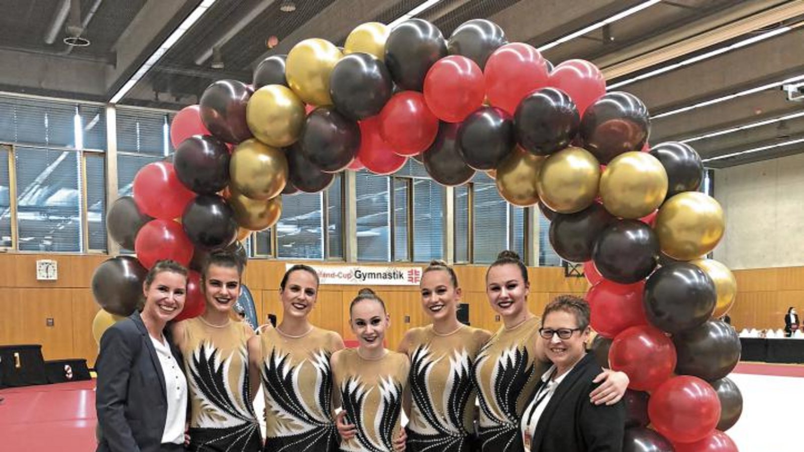 Die Sersheimer Formation Gymmotion ist beim Deutschland-Cup Kür gestartet. Foto: privat