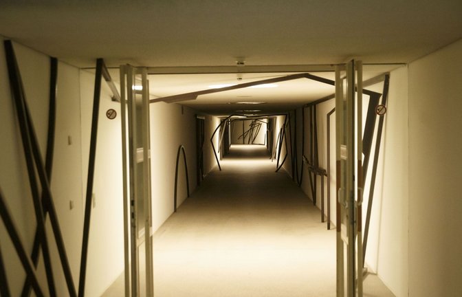 Durch diesen Tunnel geht es ins Parlament.<span class='image-autor'>Foto: Lichtgut</span>