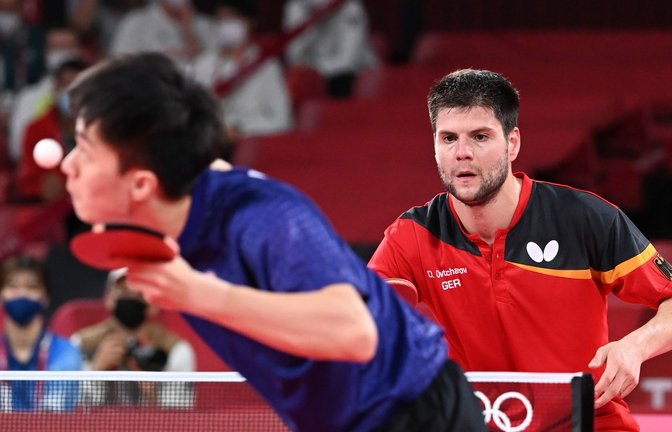 Tischtennis-Star Dimitrij Ovtcharov gewinnt olympisches Bronze gegen Yun Ju Lin aus Taiwan.<span class='image-autor'>Foto: Marijan Murat/dpa</span>