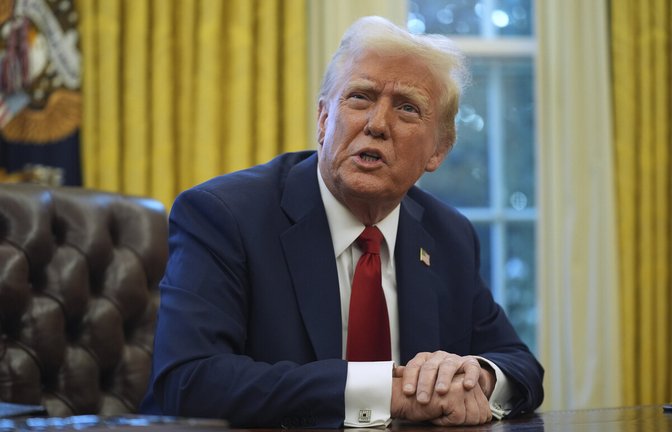 US-Präsident Donald Trump im Oval Office des Weißen Hauses<span class='image-autor'>Foto: dpa/Evan Vucci</span>