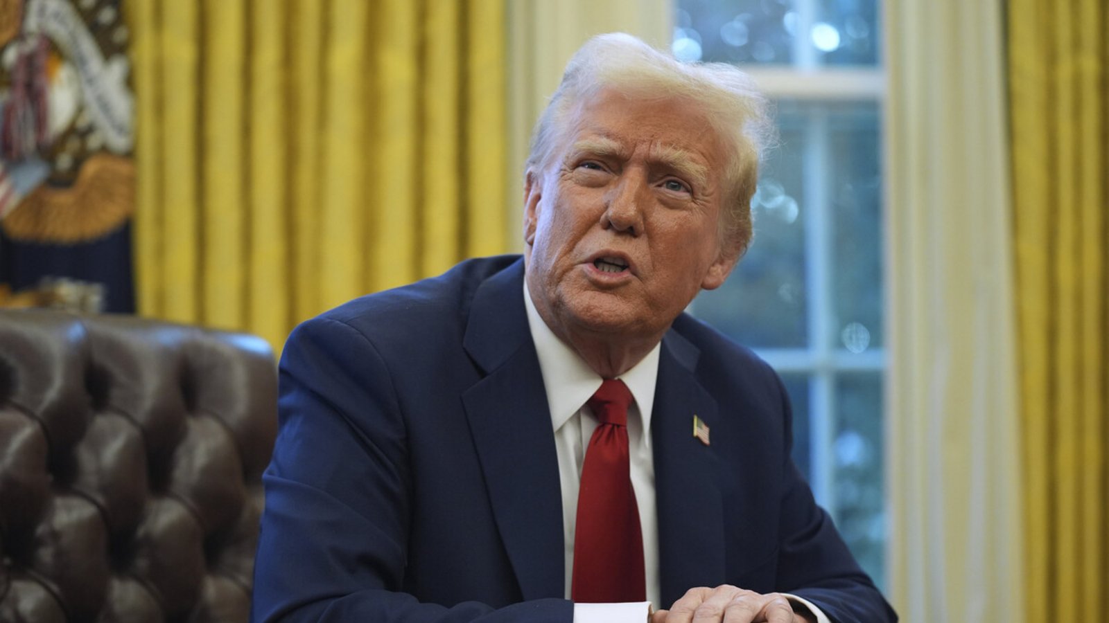 US-Präsident Donald Trump im Oval Office des Weißen HausesFoto: dpa/Evan Vucci US-Präsident Donald Trump im Oval Office des Weißen HausesFoto: dpa/Evan Vucci
