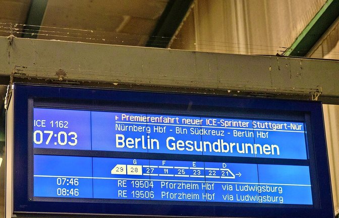 Im Dezember 2025 ging der ICE-Sprinter Stuttgart-Berlin auf Premierenfahrt. Nun droht das Aus.<span class='image-autor'>Foto: Julian Rettig</span>