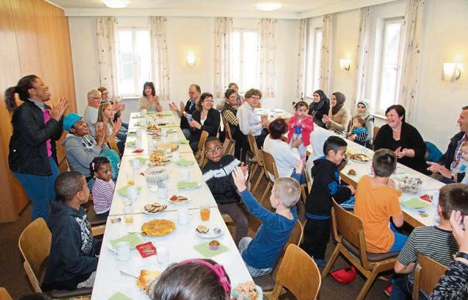 Hoch her ging es im Café International am vergangenen Freitag.  Foto: Gergen