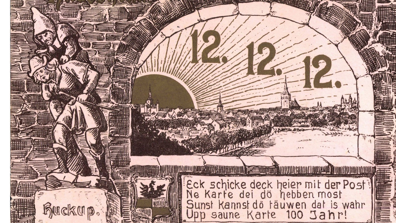 Huckup: Aufhocker (niederdeutsch: Huckup) ist ein Kobold, der ahnungslosen Wanderern das Leben schwer macht. Nachts springt er auf ihre Schultern und wird mit jedem Schritt schwerer. Der Huckup bleibt solange auf dem armen Mann sitzen, bis dieser durch das heraufbrechende Licht, ein Gebet oder Glockenläuten erlöst wird.Foto: Imago/Arkivi