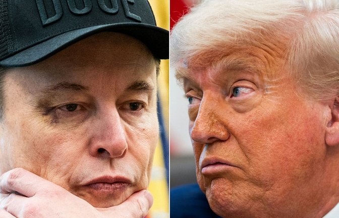 In den sozialen Netzwerken geht der Streit zwischen Elon Musk und Donald Trump viral. (Archivfoto)<span class='image-autor'>Foto: ALLISON ROBBERT/AFP</span>