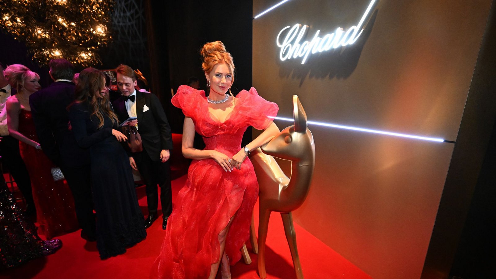 Palina Rojinski feiert bei der Aftershowparty bei der 77. Bambi-Verleihung in den Bavaria Filmstudios.Foto: Felix Hörhager/dpa Palina Rojinski feiert bei der Aftershowparty bei der 77. Bambi-Verleihung in den Bavaria Filmstudios.Foto: Felix Hörhager/dpa