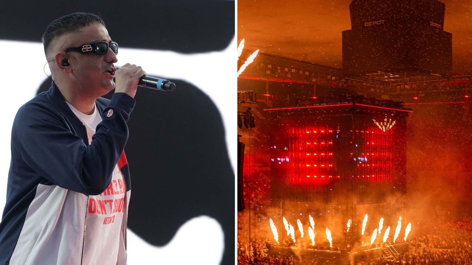Rapper Haftbefehl sollte am Sonntag beim "World Club Dome" auftreten. Doch dazu kam es nicht.Foto: Imago / Bobo &amp; Hartenfelser