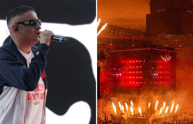 Rapper Haftbefehl sollte am Sonntag beim "World Club Dome" auftreten. Doch dazu kam es nicht.<span class='image-autor'>Foto: Imago / Bobo &amp; Hartenfelser</span>