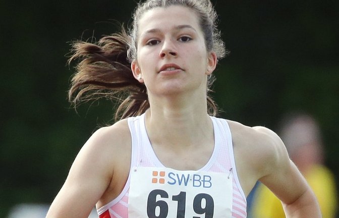 Annika Metzger hat beim Meeting in Tübingen ihre Bestzeit über 1500 Meter um über zehn Sekunden pulverisiert. <span class='image-autor'>Foto: Baumann</span>