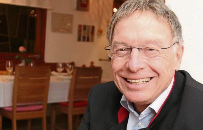 Auf ein Viertele mit Peter Klein aus Nussdorf. Foto: Bögel