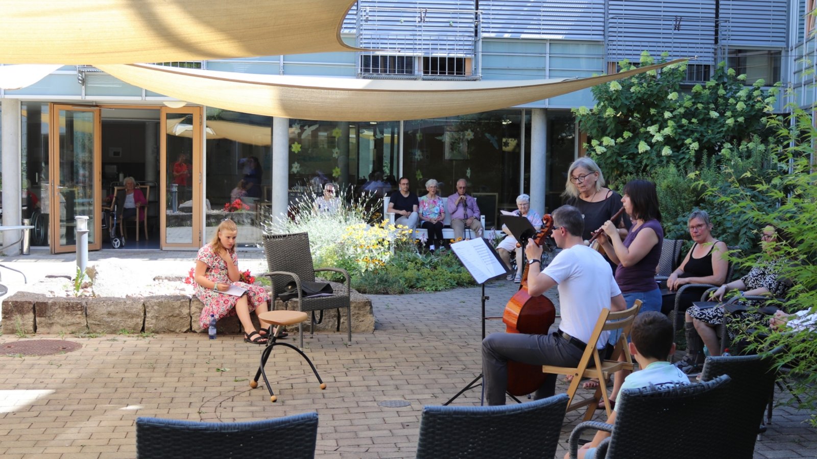 Soli und gemeinsame Musikstücke erklingen beim Auftritt der Kulturwerkstatt. Foto: p Soli und gemeinsame Musikstücke erklingen beim Auftritt der Kulturwerkstatt. Foto: p