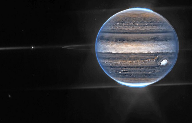 Der Jupiter, atemberaubend detailgetreu aufgenommen vom James-Webb-Teleskop<span class='image-autor'>Foto: imago/Cover-Images</span>