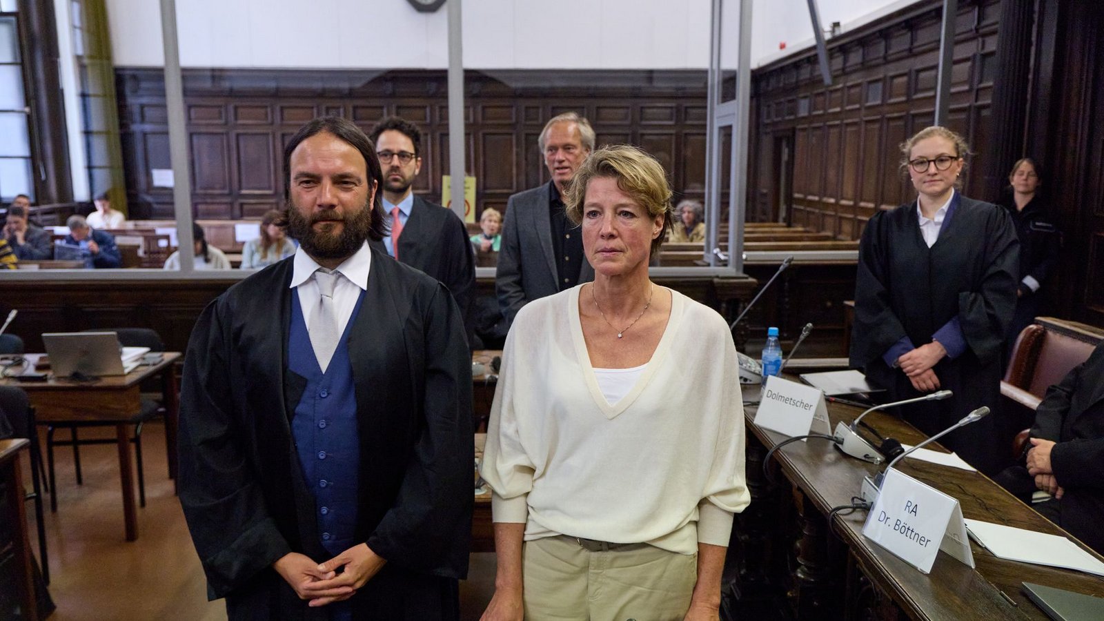 Christina Block ist eine von sieben Angeklagten im Prozess.Foto: Georg Wendt/dpa-Pool/dpa