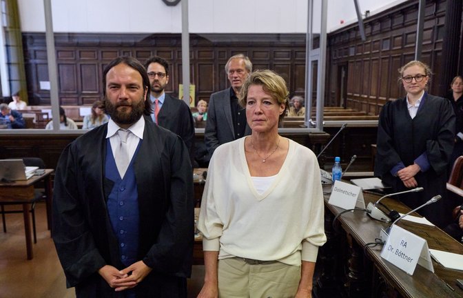 Christina Block ist eine von sieben Angeklagten im Prozess.<span class='image-autor'>Foto: Georg Wendt/dpa-Pool/dpa</span>
