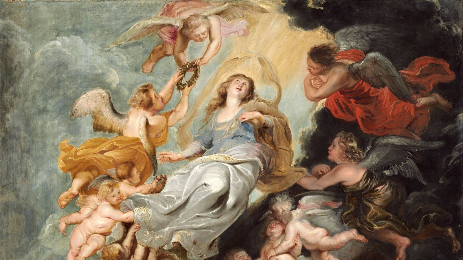 Die Himmelfahrt der Jungfrau Maria, Gemälde von Peter Paul Rubens, um 1620.Foto: Imago//n Die Himmelfahrt der Jungfrau Maria, Gemälde von Peter Paul Rubens, um 1620.Foto: Imago//n