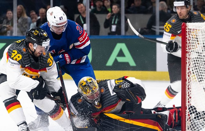 Gegen die USA zeigte das deutsche Team die bislang beste Leistung bei der WM.<span class='image-autor'>Foto: Andreas Becker/KEYSTONE/dpa</span>