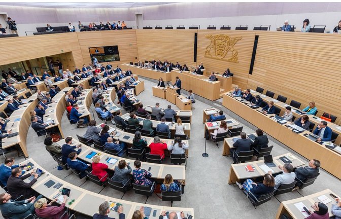 Blick in den Plenarsaal des Stuttgarter Landtags: die Abgeordneten werden von Dutzenden Beratern unterstützt

Foto: dpa/Christoph Schmidt/dpa<span class='image-autor'>Foto: &nbsp;</span>