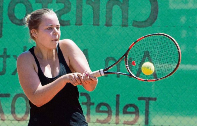 Mona Max hat mit dem TC Sersheim zwar das letzte Saisonspiel verloren. Ausschlaggebend war das aber nicht mehr. Foto: Leitner
