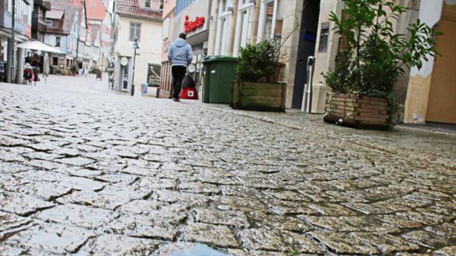 In Vaihingen liegt das Geld auf der Straße. Leider aber kein echtes.  Foto: Rostek