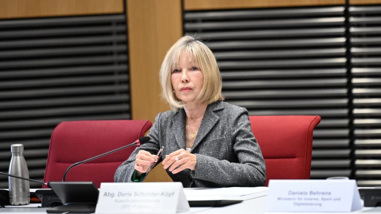 Die niedersächsische Landtagsabgeordnete Doris Schröder-Köpf hat ihr Amt niedergelegt. (Archivfoto)Shireen Broszies/dpa Die niedersächsische Landtagsabgeordnete Doris Schröder-Köpf hat ihr Amt niedergelegt. (Archivfoto)Shireen Broszies/dpa