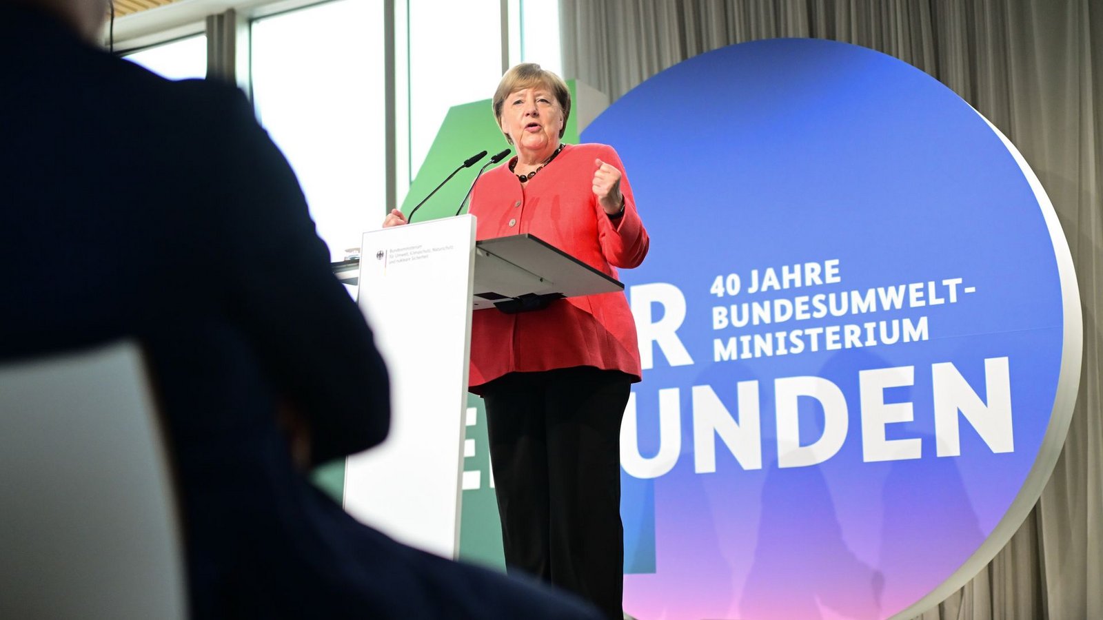 Die frühere Kanzlerin Angela Merkel (CDU) fordert mehr Aufmerksamkeit für den Klimaschutz ein.Foto: Sebastian Christoph Gollnow/dpa