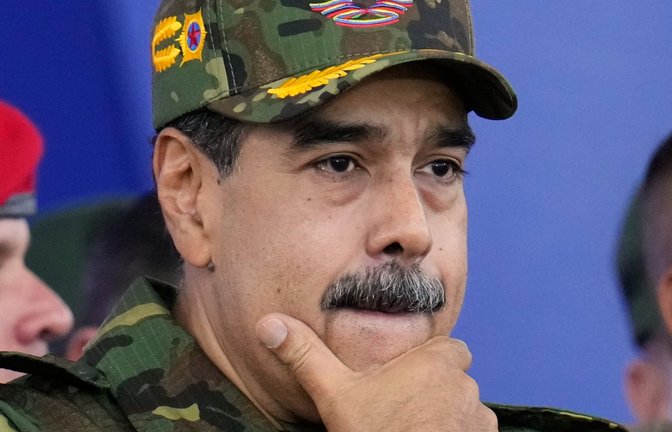 Unter Druck: der venezolanische Präsident Nicolas Maduro.<span class='image-autor'>Foto: Ariana Cubillos/AP/dpa</span>