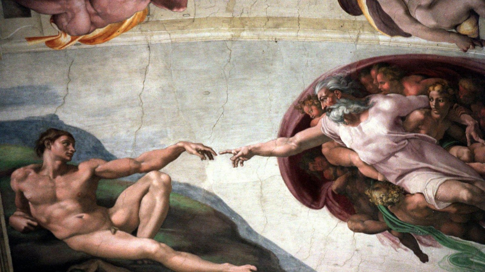 Die Erschaffung des Menschen: Michelangelos „Schöpfung“ in der Sixtinischen Kapelle im Vatikan.Foto: AP/dpa Die Erschaffung des Menschen: Michelangelos „Schöpfung“ in der Sixtinischen Kapelle im Vatikan.Foto: AP/dpa