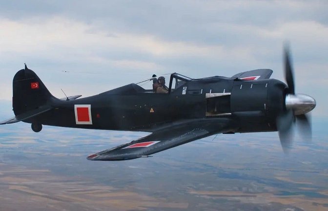 Das deutsche Kampfflugzeug Focke-Wulf-190. Der Jagdflieger aus dem Zweiten Weltkrieg wurde in der Türkei aufwendig restauriert und ist nun wieder flugfähig.<span class='image-autor'>M.S.Ö. Hava ve Uzay Müzesi/Luft- und Raumfahrtmuseum Eskisehir/dpa</span>