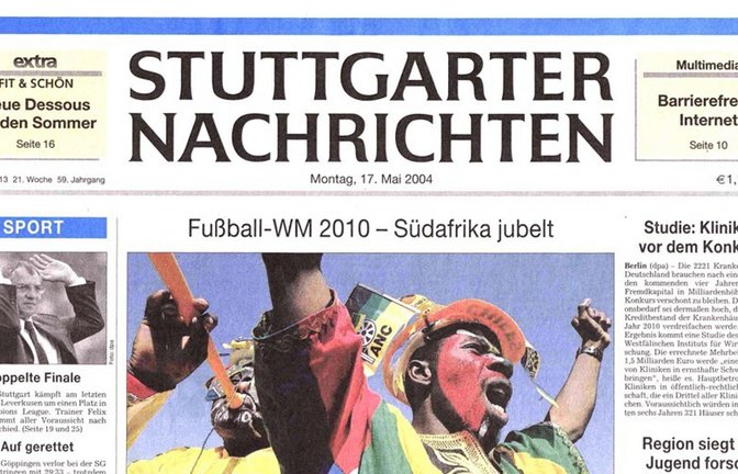 So sah die StN-Titelseite vor 20 Jahren aus.<span class='image-autor'>Foto: StN/Screenshot</span>