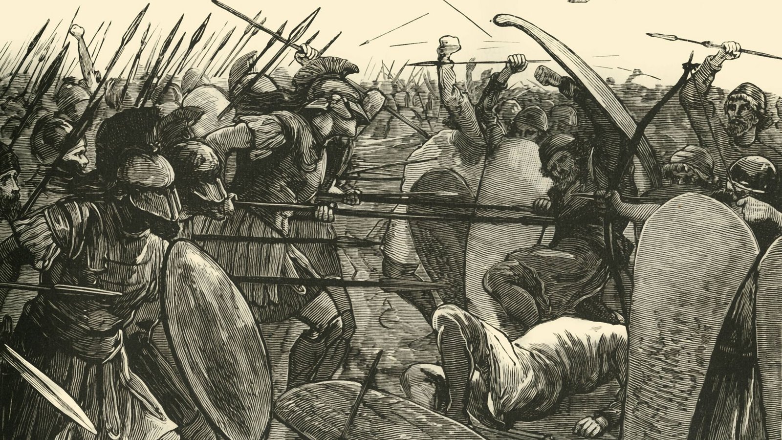 Schlacht bei Plataiai, 479 v. Chr.: Die grichische Phalanx siegt gegen die zahlreicheren, aber lecihter bewaffneten Perser.Foto: Imago/Heritage Images Schlacht bei Plataiai, 479 v. Chr.: Die grichische Phalanx siegt gegen die zahlreicheren, aber lecihter bewaffneten Perser.Foto: Imago/Heritage Images