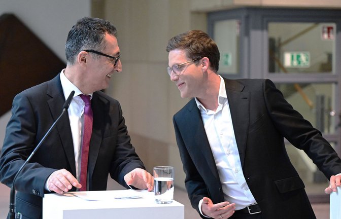 Frische Harmonie: Özdemir und Hagel<span class='image-autor'>Foto: Bernd Weißbrod/dpa</span>