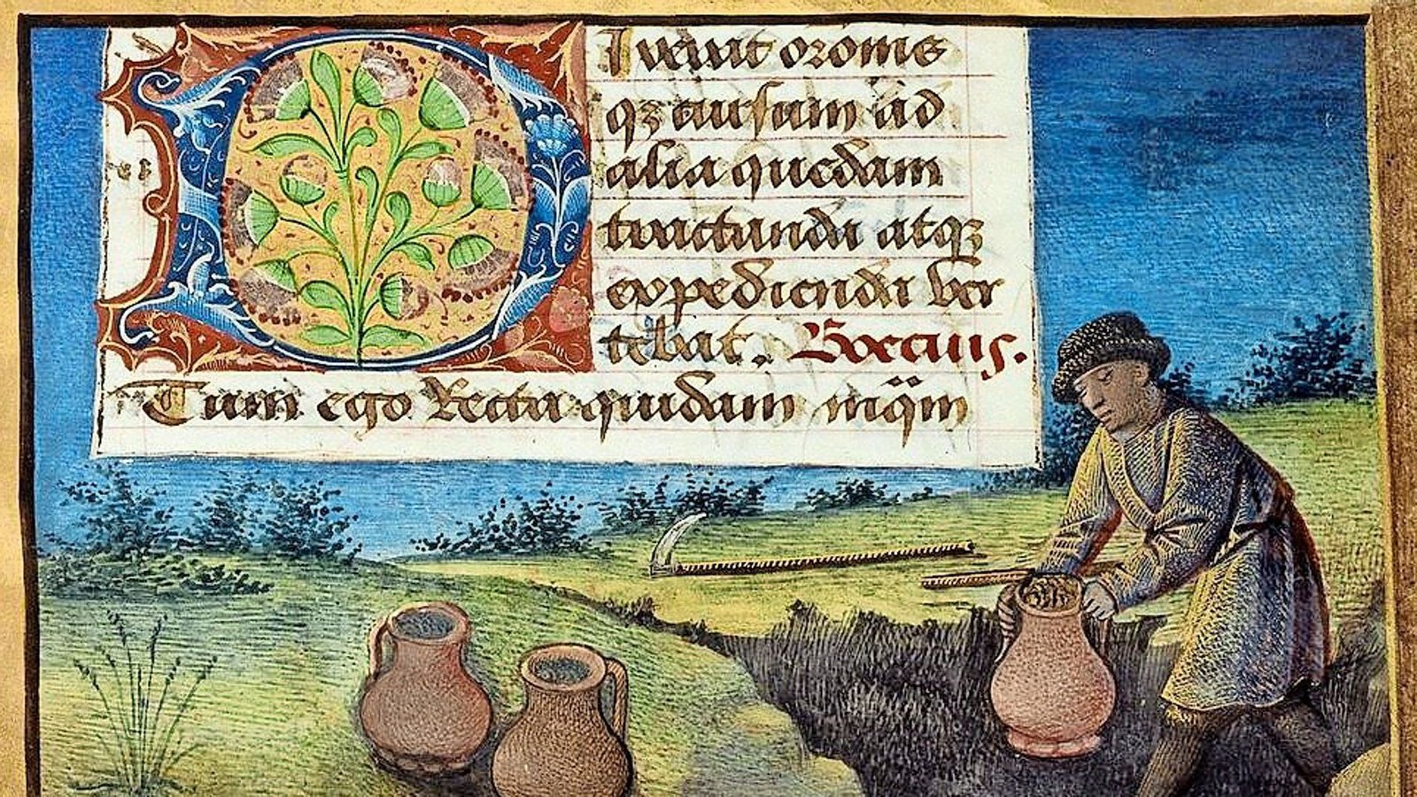 Schon im Mittelalter wurden Schätze ver- und ausgegraben.Foto: British Library/Hendrick Zwietasch Schon im Mittelalter wurden Schätze ver- und ausgegraben.Foto: British Library/Hendrick Zwietasch