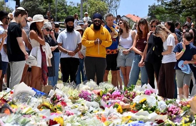 Gedenken nach dem Massaker in Sydney.<span class='image-autor'>Foto: AFP</span>