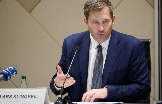 Bundesfinanzminister Lars Klingbeil (SPD)<span class='image-autor'>Soeren Stache/dpa</span>
