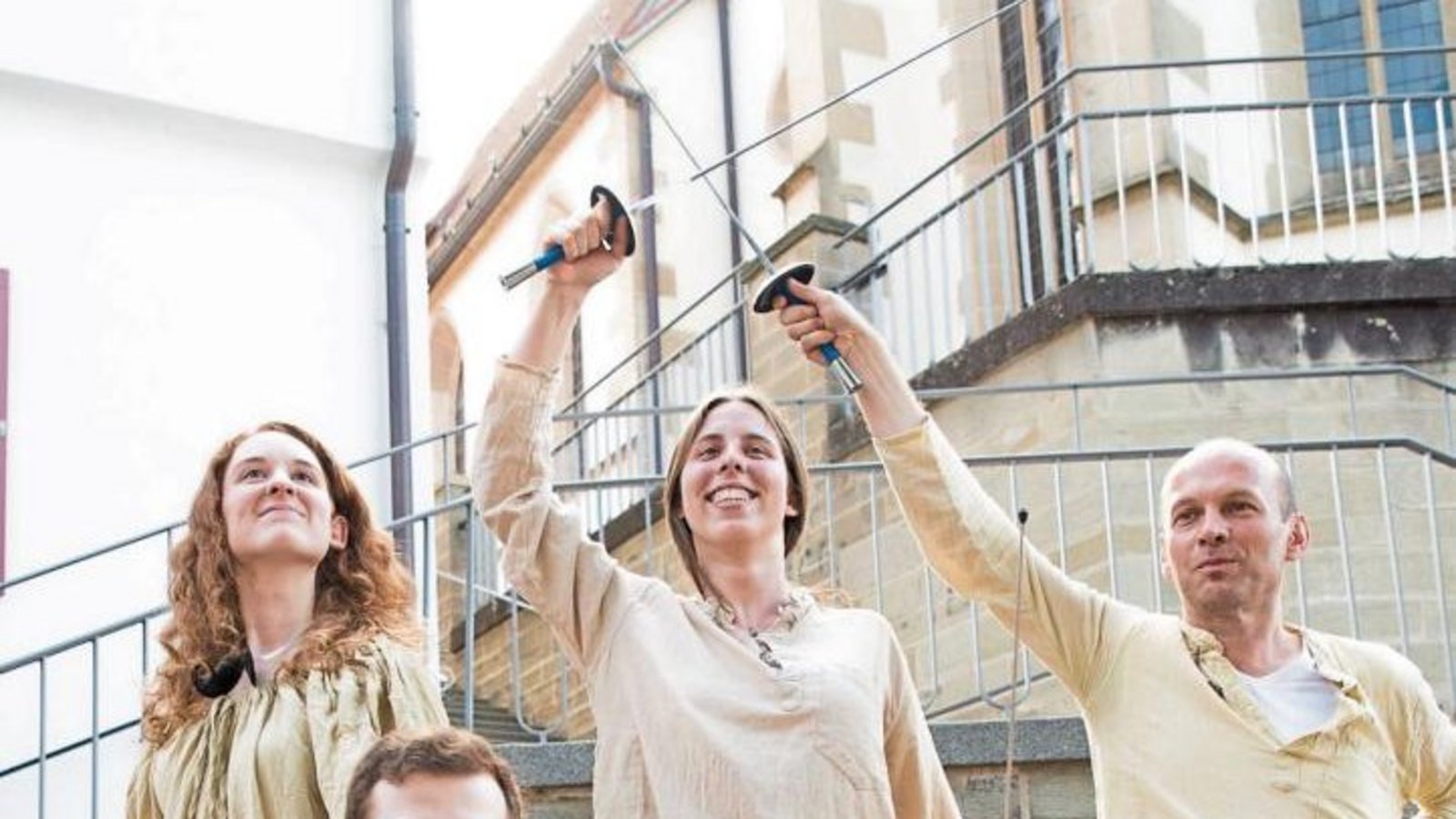 Können Mädchen Musketiere werden? Das Eberdinger Sommertheater möchte es wissen. Foto: p Können Mädchen Musketiere werden? Das Eberdinger Sommertheater möchte es wissen. Foto: p