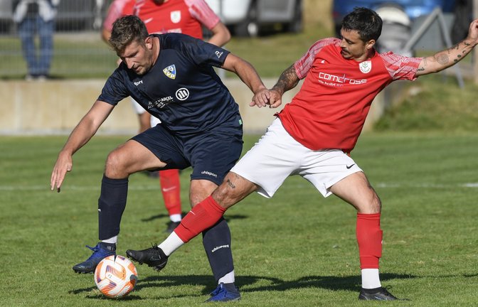 Für den TSV Nussdorf hat Benjamin Langhans (rechts) zahlreiche Spiele absolviert. <span class='image-autor'>Foto: Leitner</span>